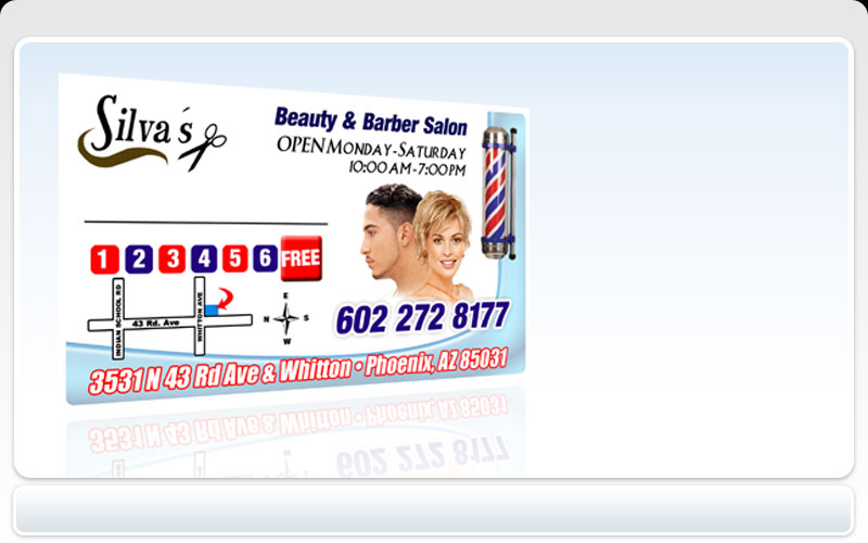 Business Cards Pronto! - Silvia's Beauty & Barber Salon
